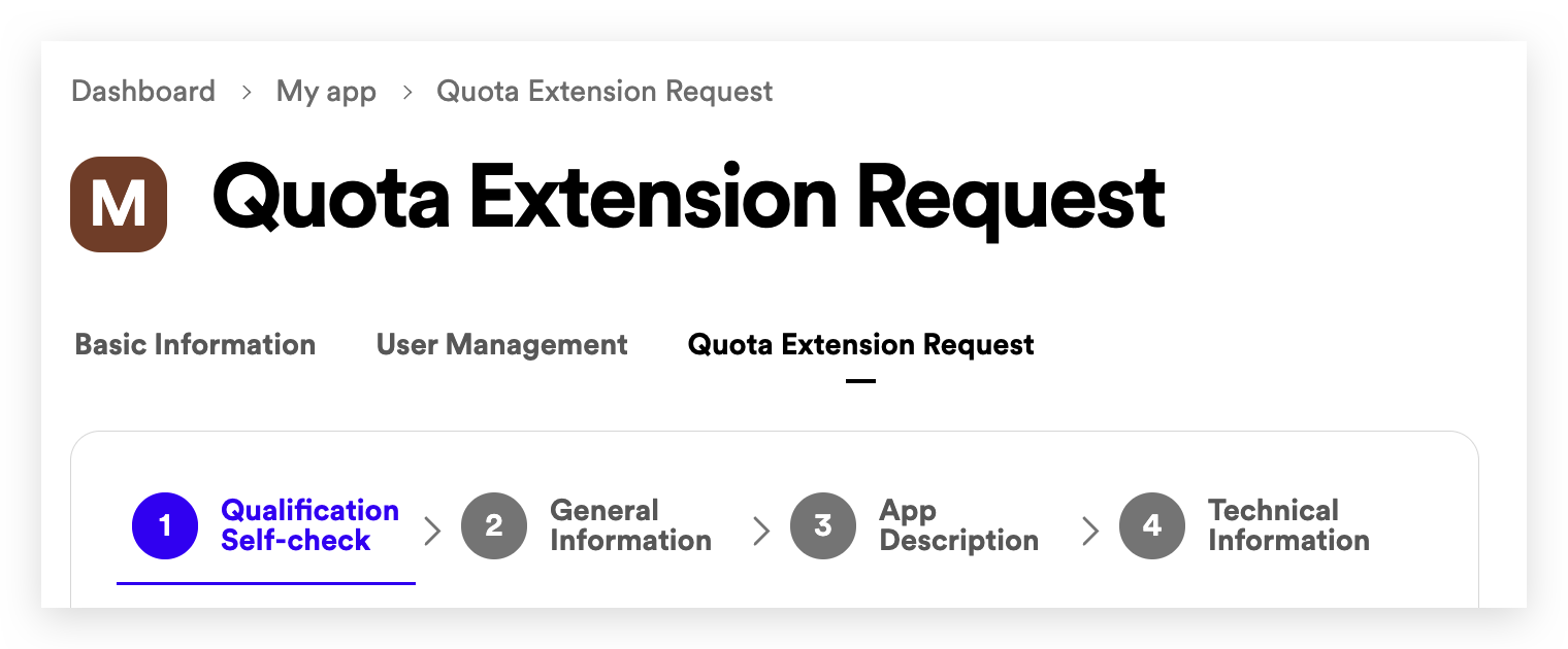 Request Extension link