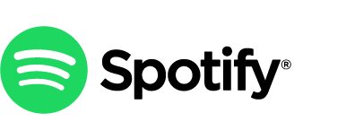 the spotify logo with differently colored icon & wordmark components